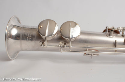 Buescher True Tone Soprano Gorgeous Original Silver Overhauled 189327