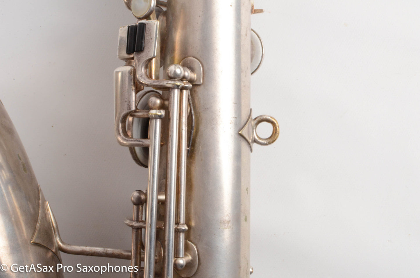 Buescher True Tone Tenor Saxophone Original Silver Old Pads Great Deal! 126098