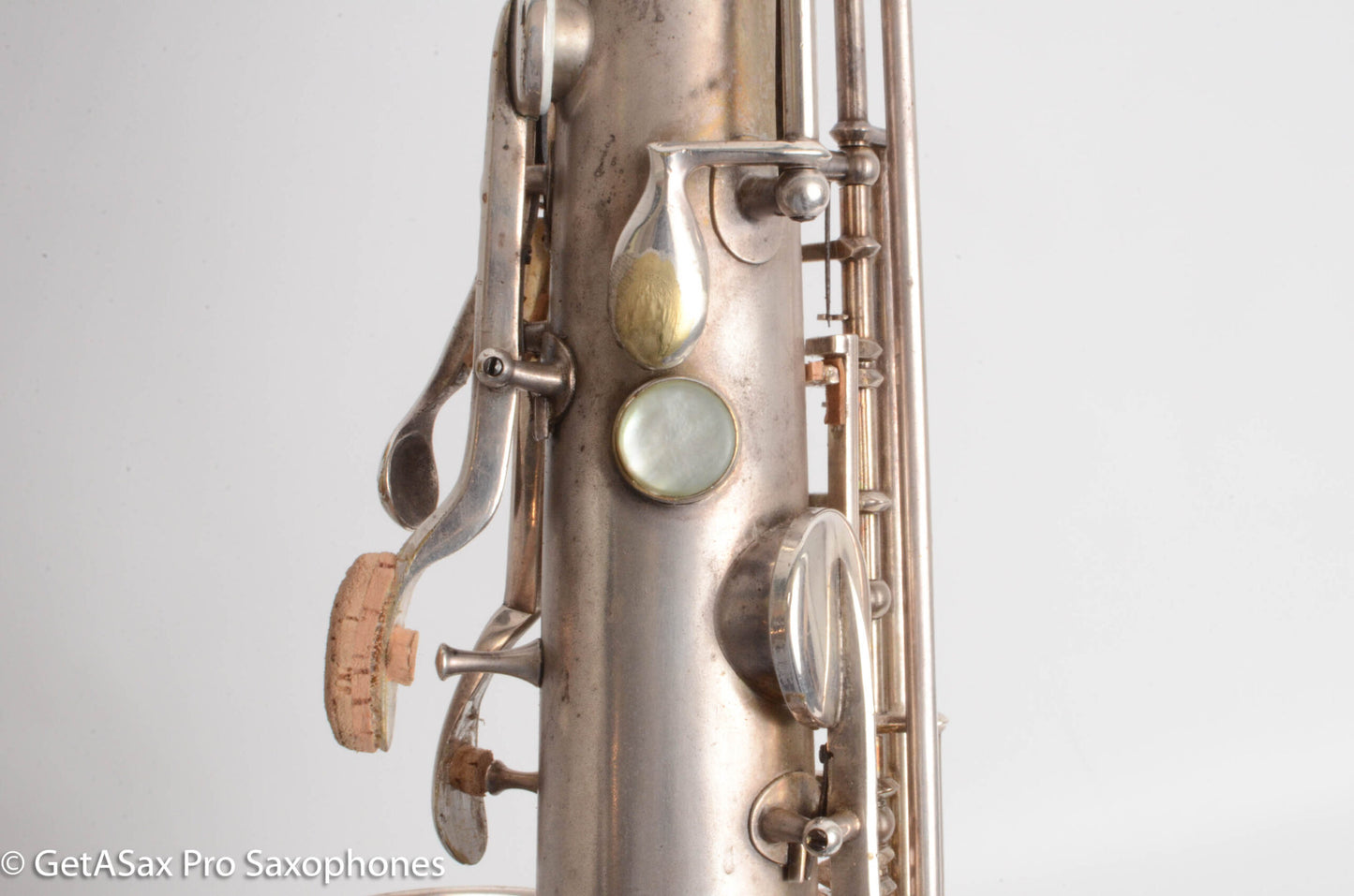 Buescher True Tone Tenor Saxophone Original Silver Old Pads Great Deal! 126098