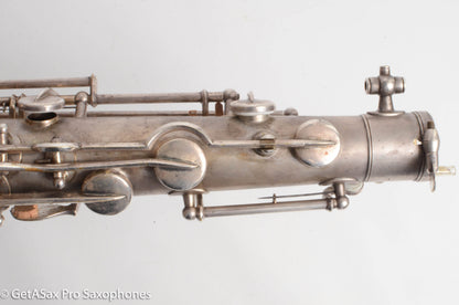 Buescher True Tone Tenor Saxophone Original Silver Old Pads Great Deal! 126098