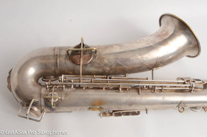 Buescher True Tone Small Bell Tenor Original Silver Plate 126098