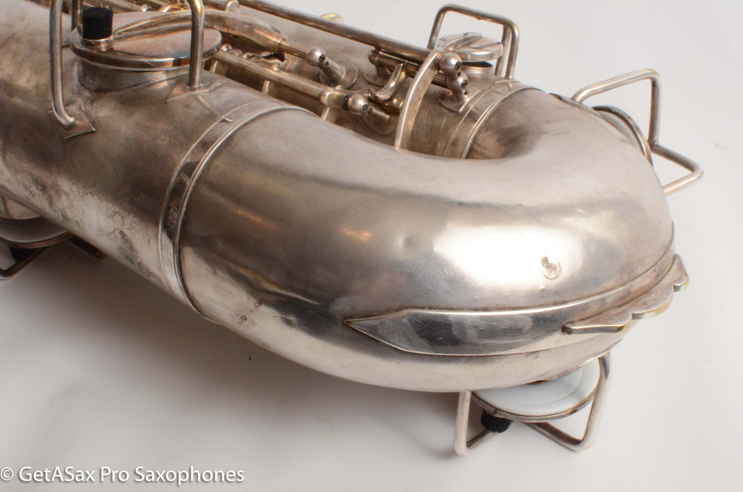 Buescher True Tone Tenor Saxophone Original Silver Old Pads Great Deal! 126098