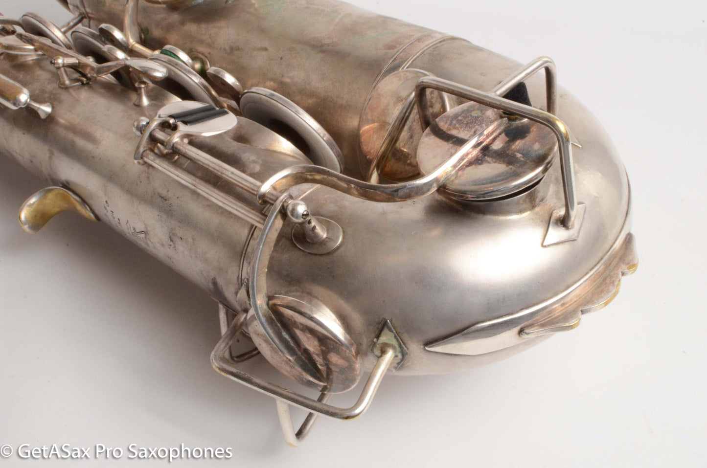 Buescher True Tone Tenor Saxophone Original Silver Old Pads Great Deal! 126098