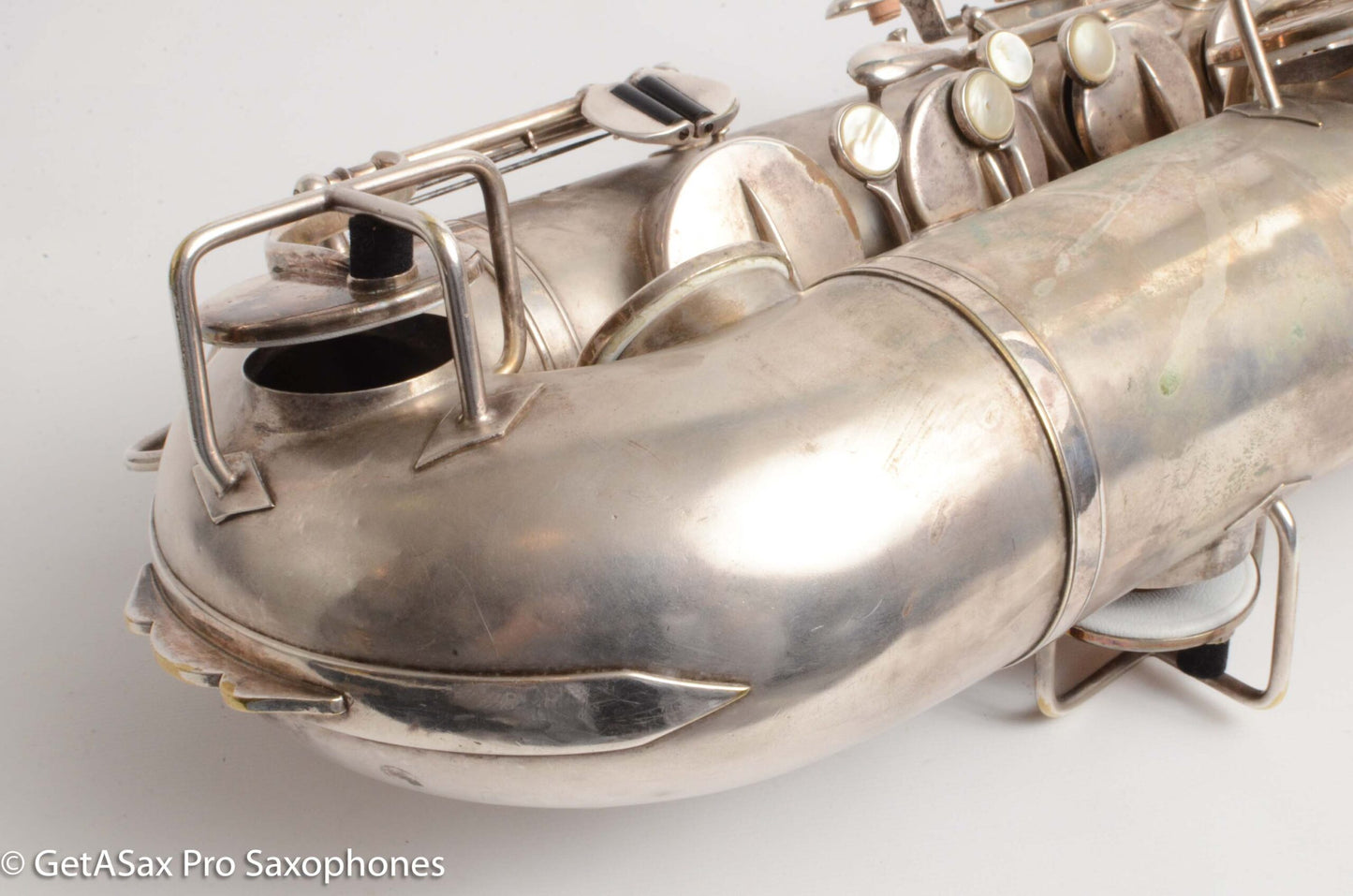 Buescher True Tone Tenor Saxophone Original Silver Old Pads Great Deal! 126098