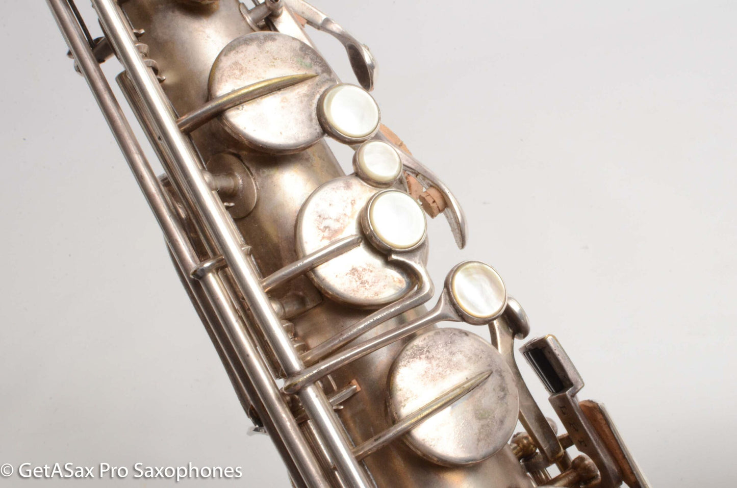 Buescher True Tone Tenor Saxophone Original Silver Old Pads Great Deal! 126098