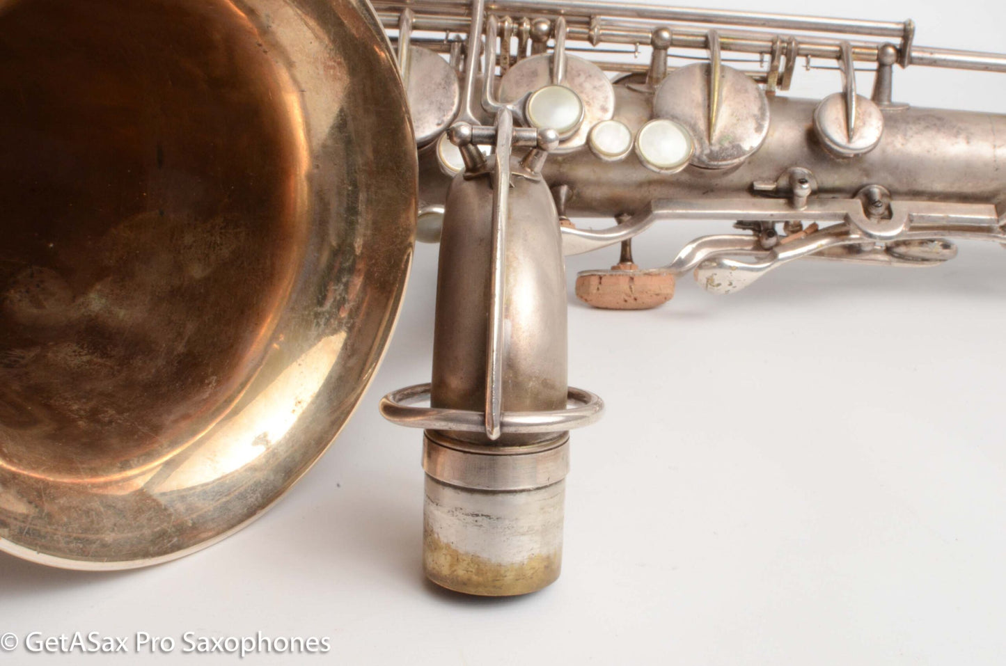 Buescher True Tone Tenor Saxophone Original Silver Old Pads Great Deal! 126098