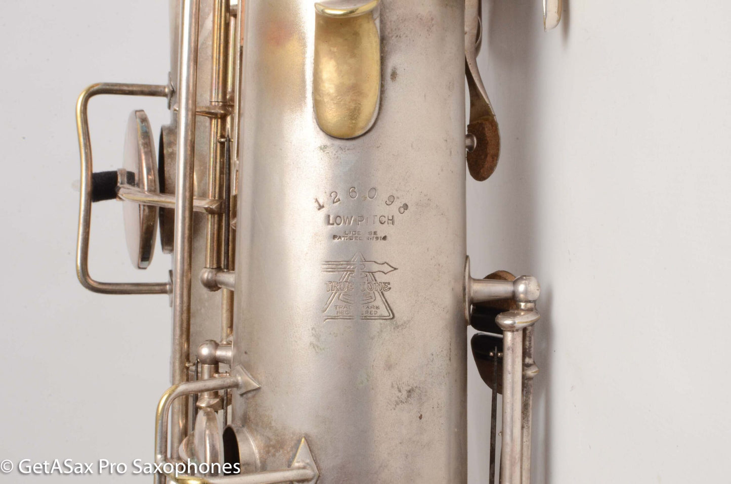 Buescher True Tone Tenor Saxophone Original Silver Old Pads Great Deal! 126098