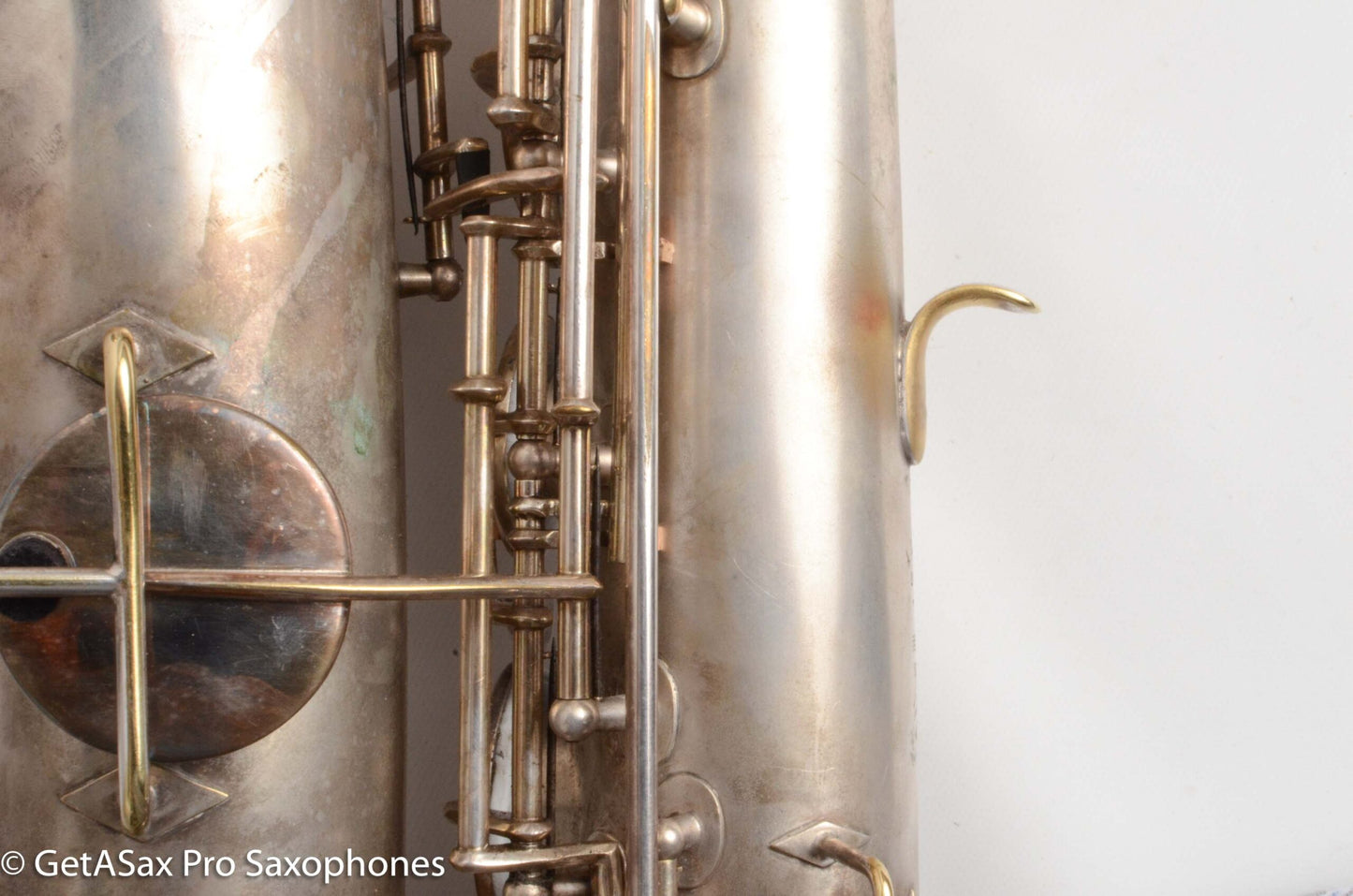 Buescher True Tone Tenor Saxophone Original Silver Old Pads Great Deal! 126098