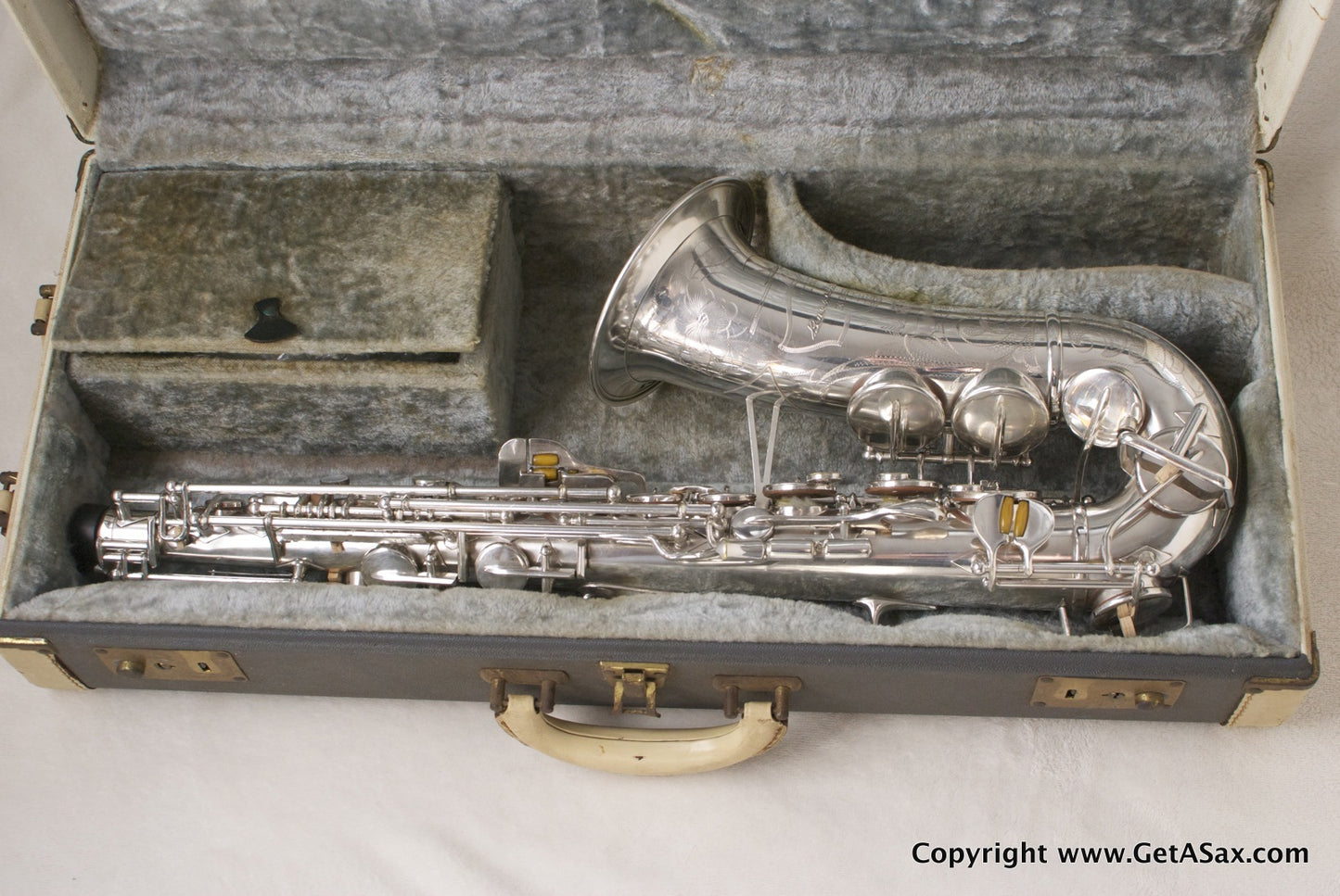 Buescher Silver Top Hat and Cane Alto Saxophone