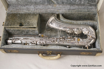 Buescher Silver Top Hat and Cane Alto Saxophone