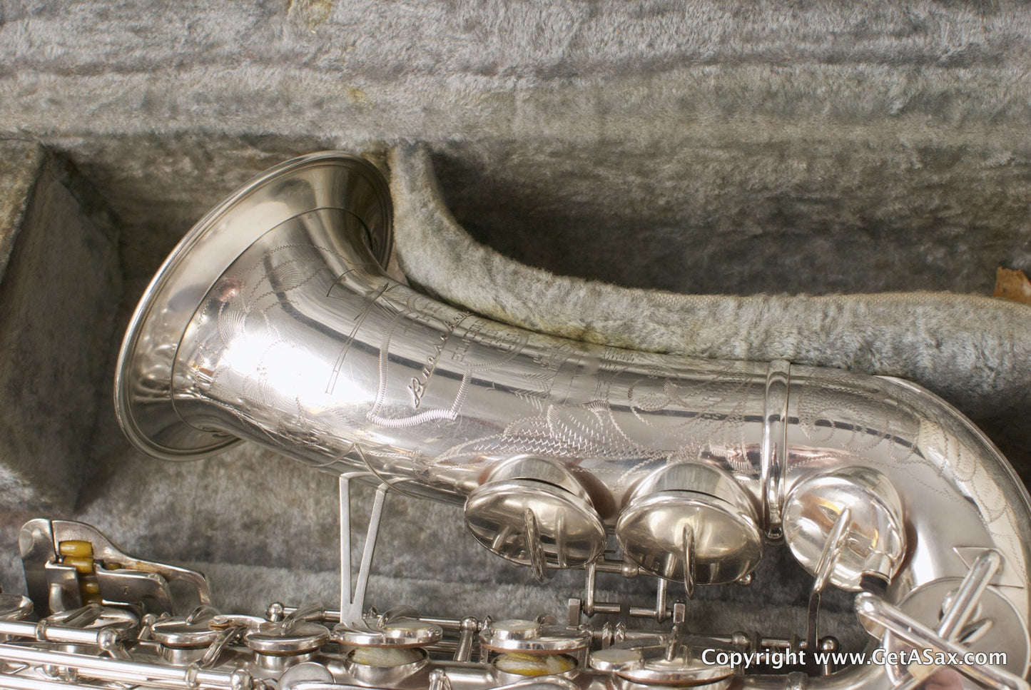 Buescher Silver Top Hat and Cane Alto Saxophone