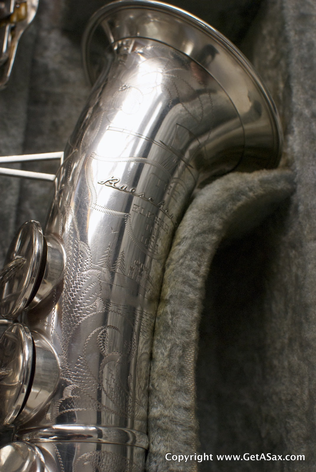 Buescher Silver Top Hat and Cane Alto Saxophone