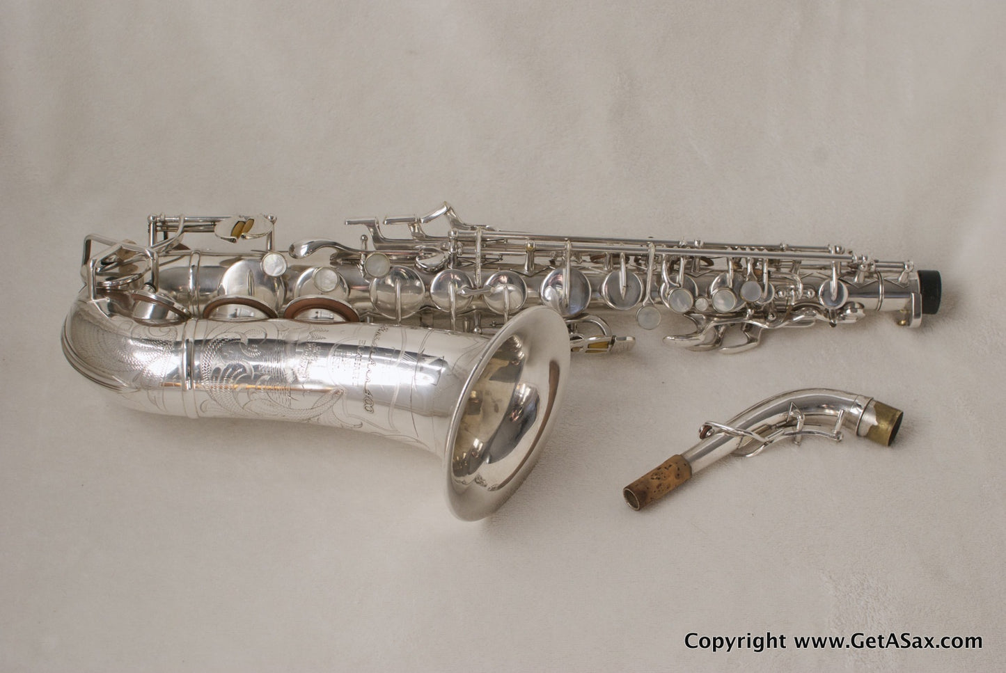Buescher Silver Top Hat and Cane Alto Saxophone