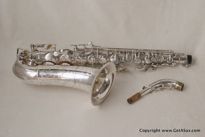 Buescher Silver Top Hat and Cane Alto Saxophone