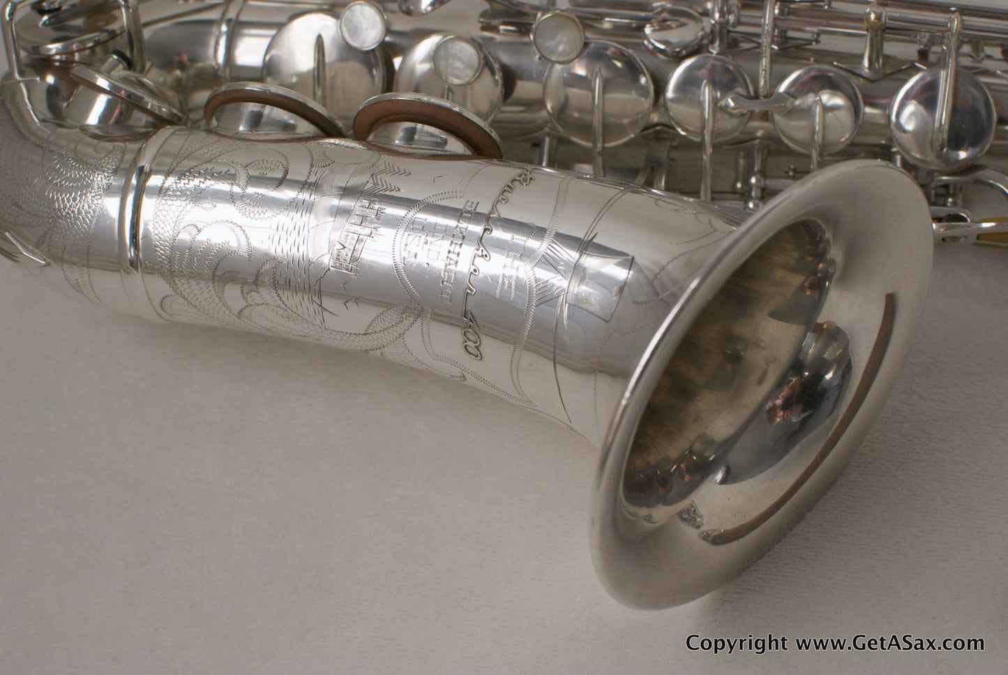 Buescher Silver Top Hat and Cane Alto Saxophone