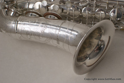 Buescher Silver Top Hat and Cane Alto Saxophone