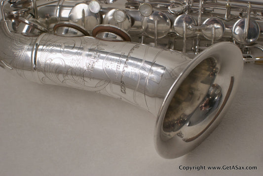 Buescher Silver Top Hat and Cane Alto Saxophone