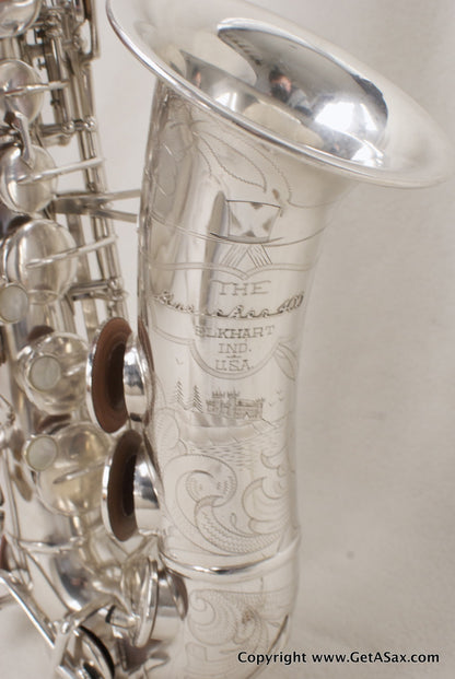 Buescher Silver Top Hat and Cane Alto Saxophone