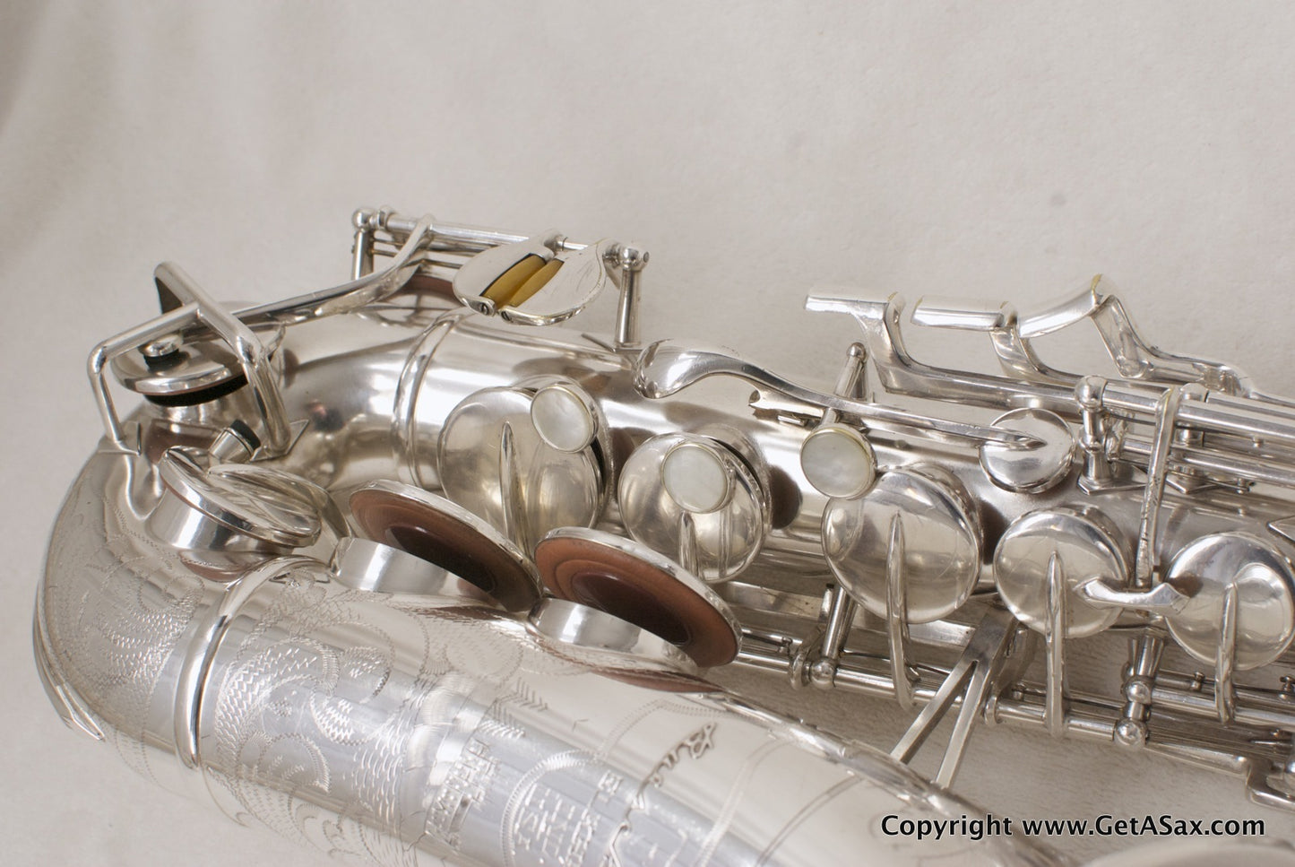 Buescher Silver Top Hat and Cane Alto Saxophone