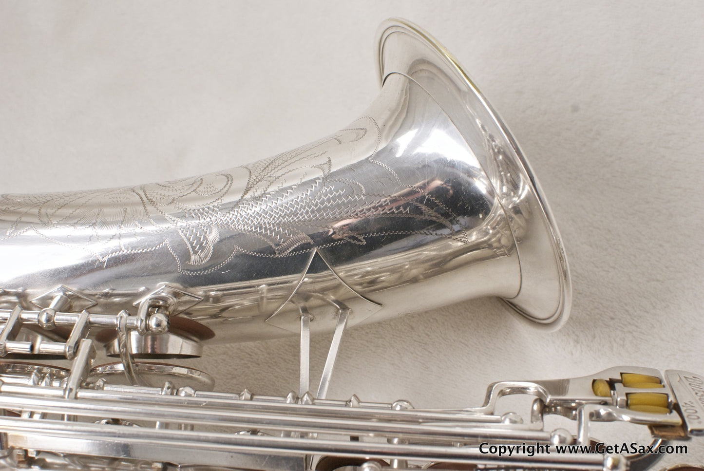 Buescher Silver Top Hat and Cane Alto Saxophone
