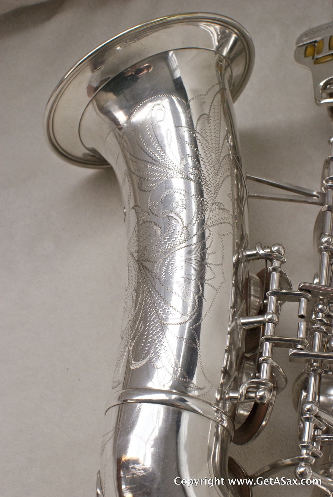 Buescher Silver Top Hat and Cane Alto Saxophone