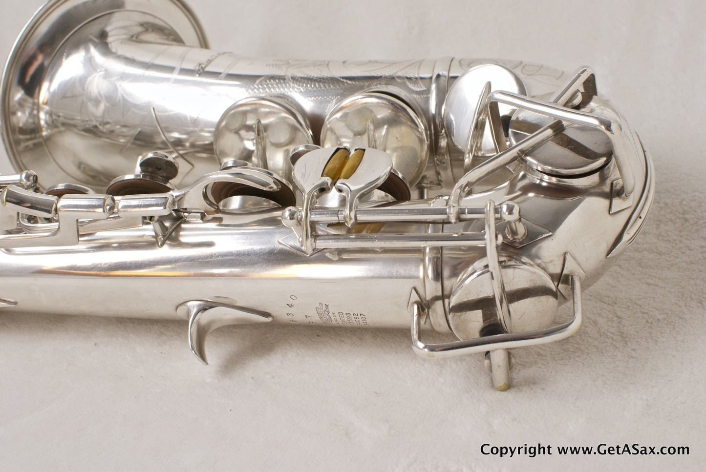 Buescher Silver Top Hat and Cane Alto Saxophone