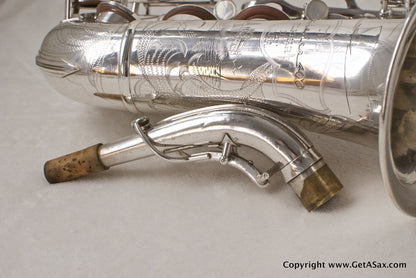 Buescher Silver Top Hat and Cane Alto Saxophone