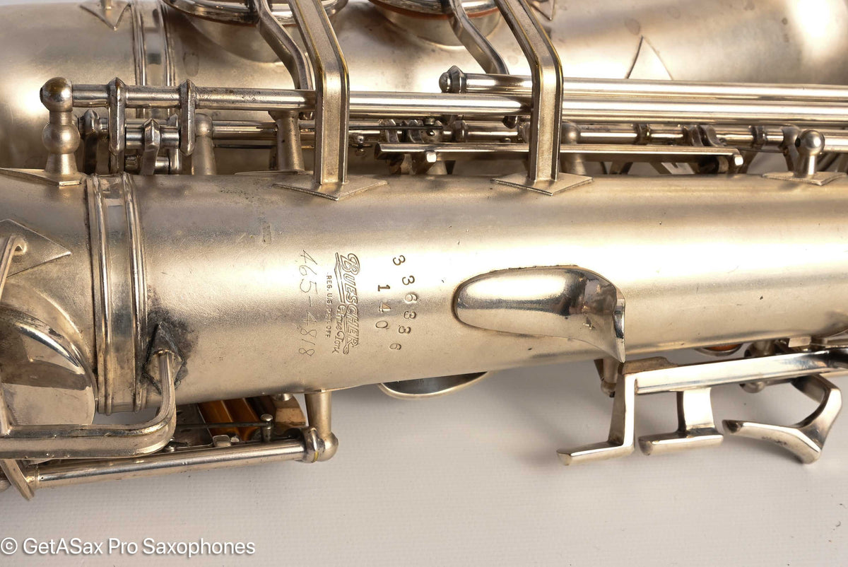Buescher Aristocrat 140 Alto Excellent Condition Original Silver 336336