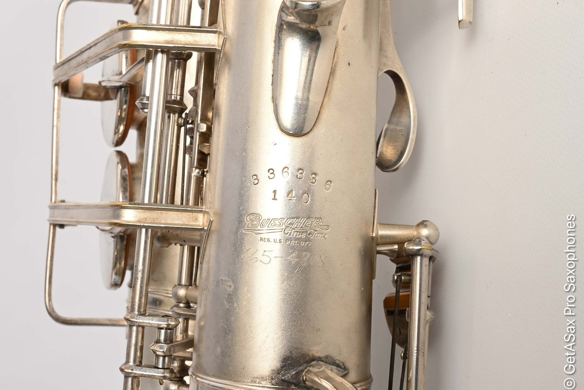 Buescher Aristocrat 140 Alto Excellent Condition Original Silver 336336