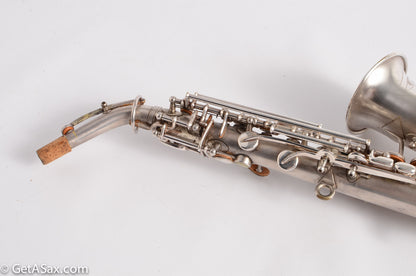 Buescher True Tone Curved Soprano to High F Silver Plate!