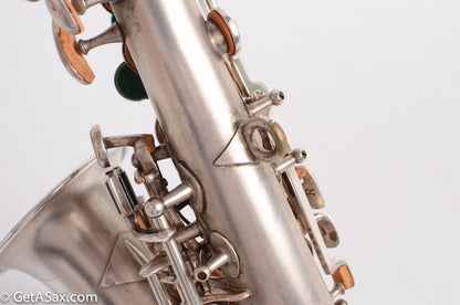 Buescher True Tone Curved Soprano to High F Silver Plate!