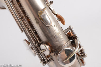 Buescher True Tone Curved Soprano to High F Silver Plate!