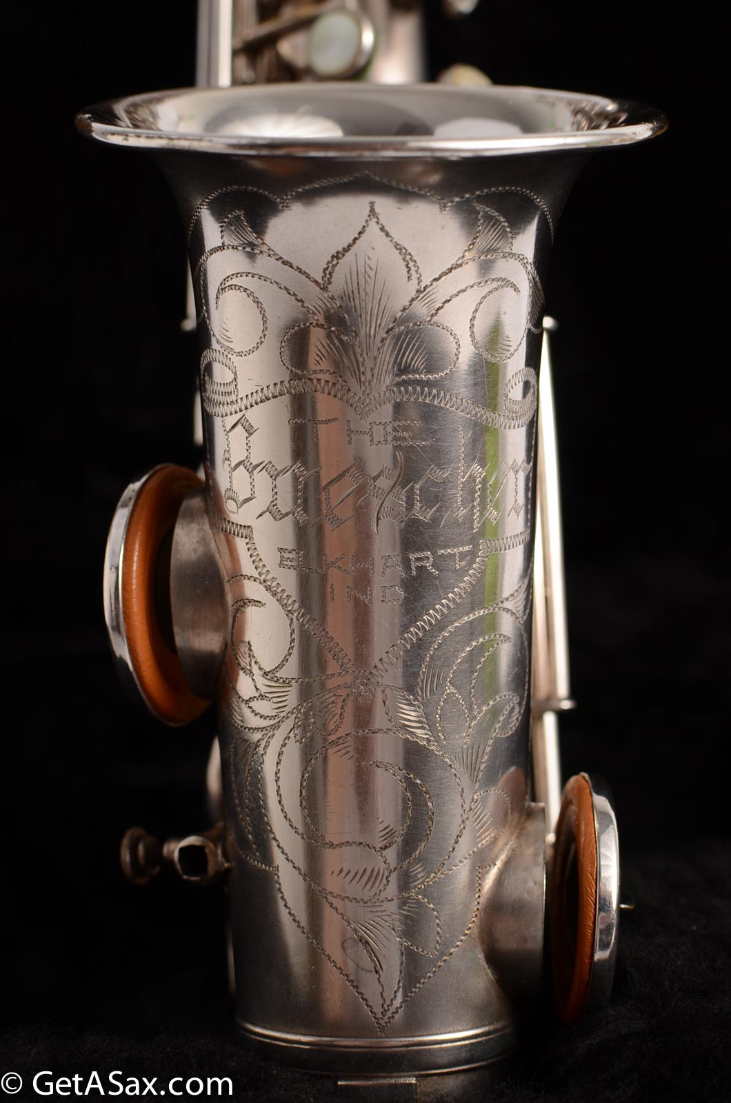 Buescher True Tone Curved Soprano to High F Silver Plate!