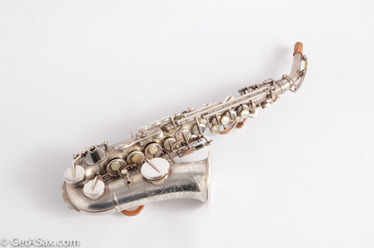 Buescher True Tone Curved Soprano to High F Silver Plate!