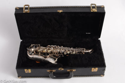 Buescher True Tone Curved Soprano to High F Silver Plate!