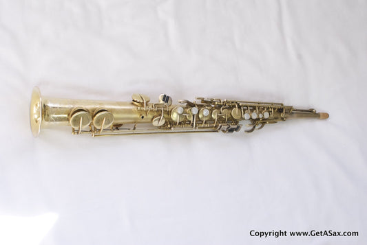Buescher Gold Plated True Tone Soprano Saxophone
