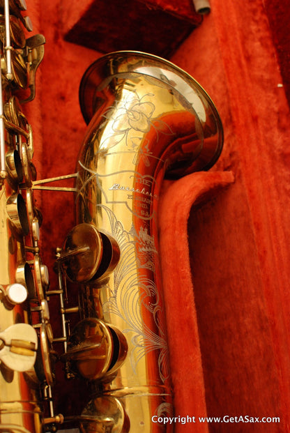 Buescher Tenor Saxophone 304xxx Top Hat and Cane