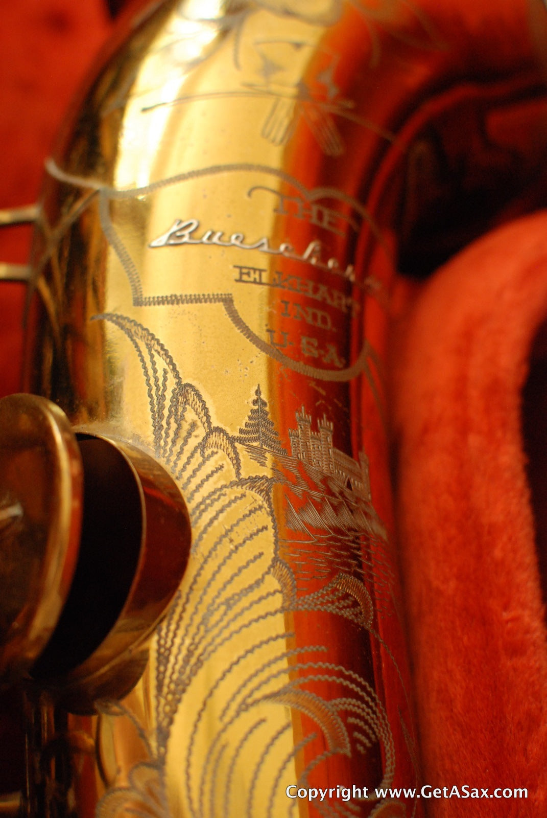 Buescher Tenor Saxophone 304xxx Top Hat and Cane