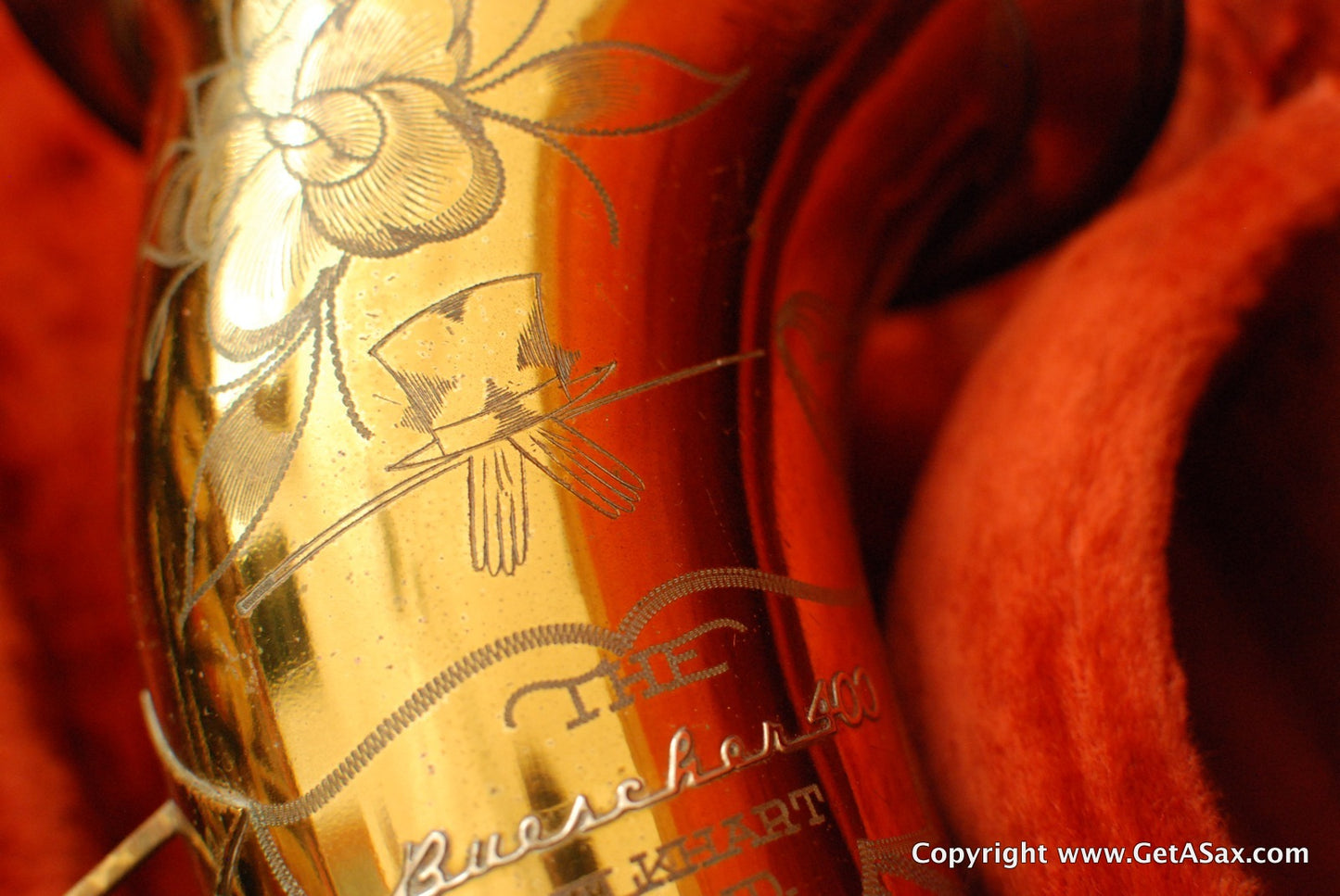Buescher Tenor Saxophone 304xxx Top Hat and Cane
