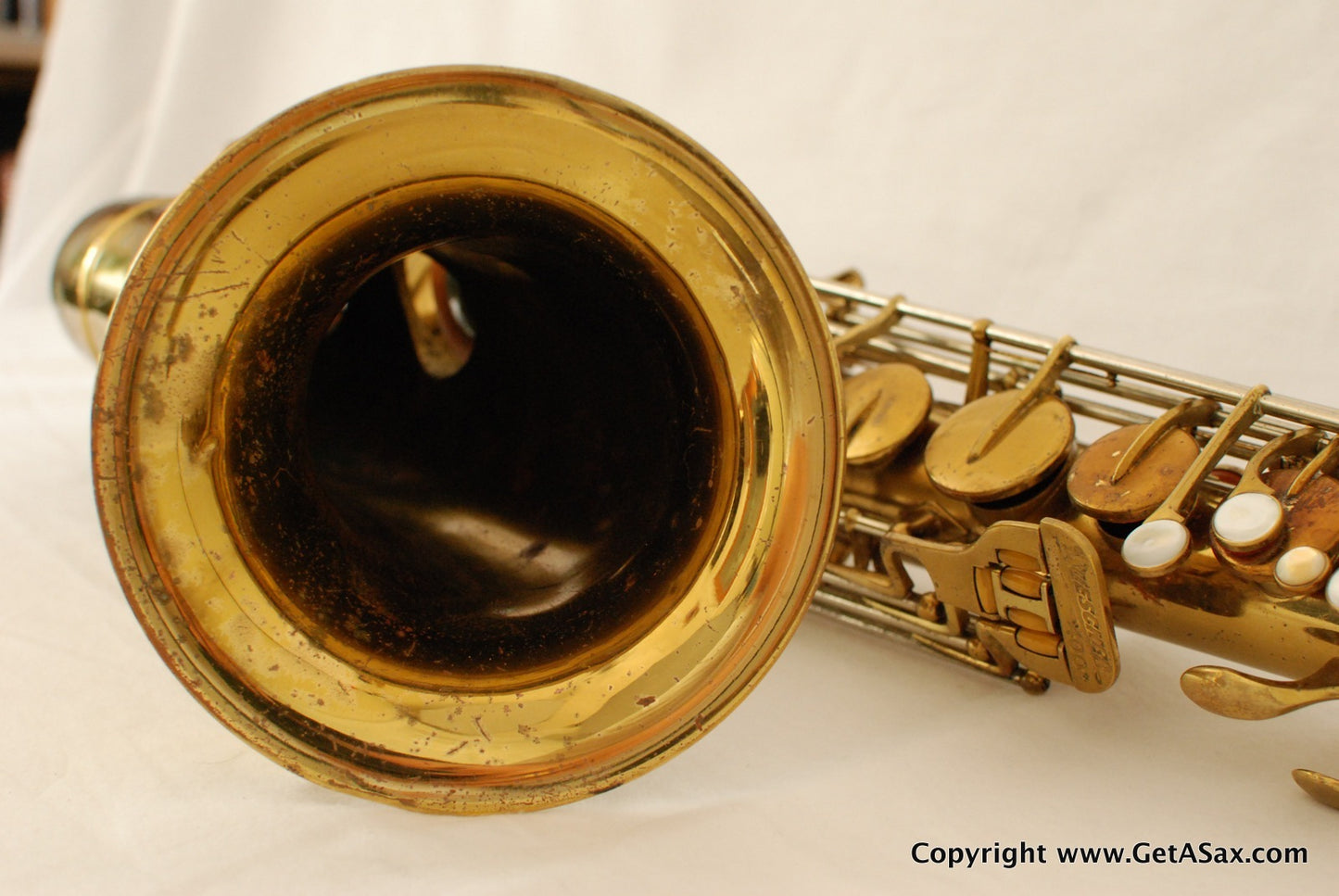 Buescher Tenor Saxophone 304xxx Top Hat and Cane