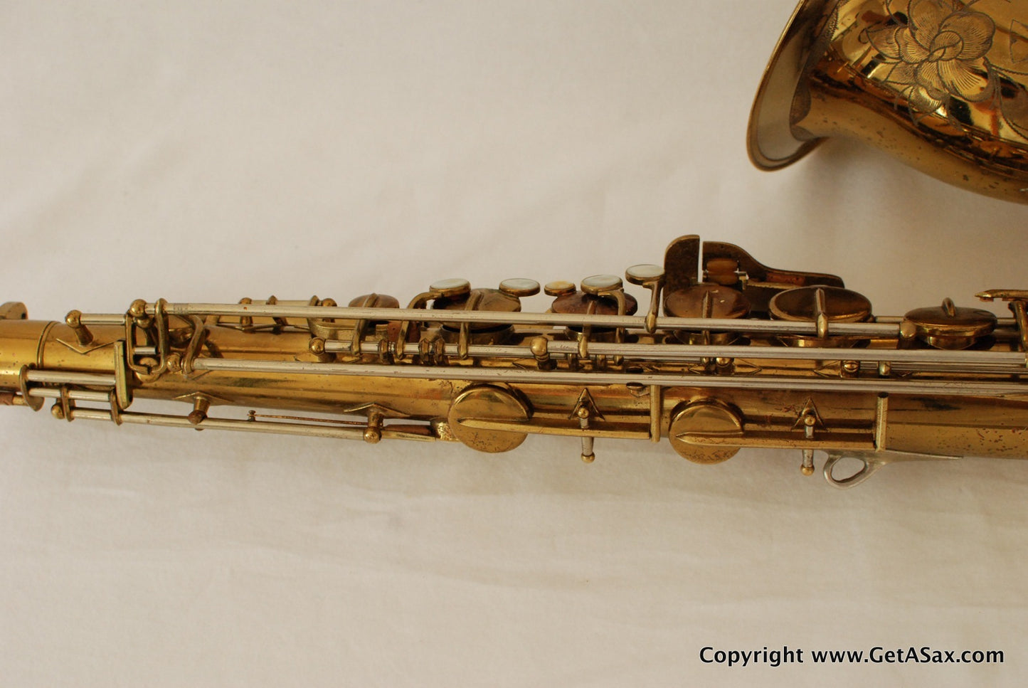 Buescher Tenor Saxophone 304xxx Top Hat and Cane