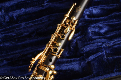 Buffet R13 Golden Age Clarinets Amazing Factory Gold Plated Silver Keys Fresh Repads 1967-68