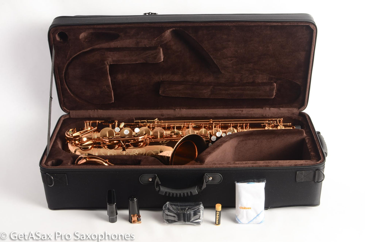 Chateau CTS-50 Series Tenor Saxophone Dark Cognac Lacquer Great Deal Brand New