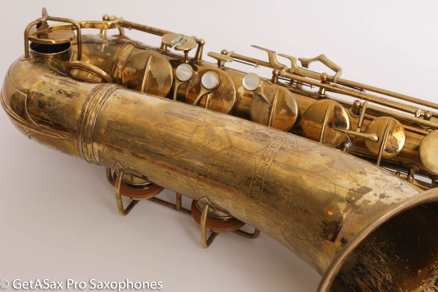 Conn 10M Tenor 298497 Completely Overhauled! Worn Original Lacquer – Aubra Graves’ Tenor w/mpc