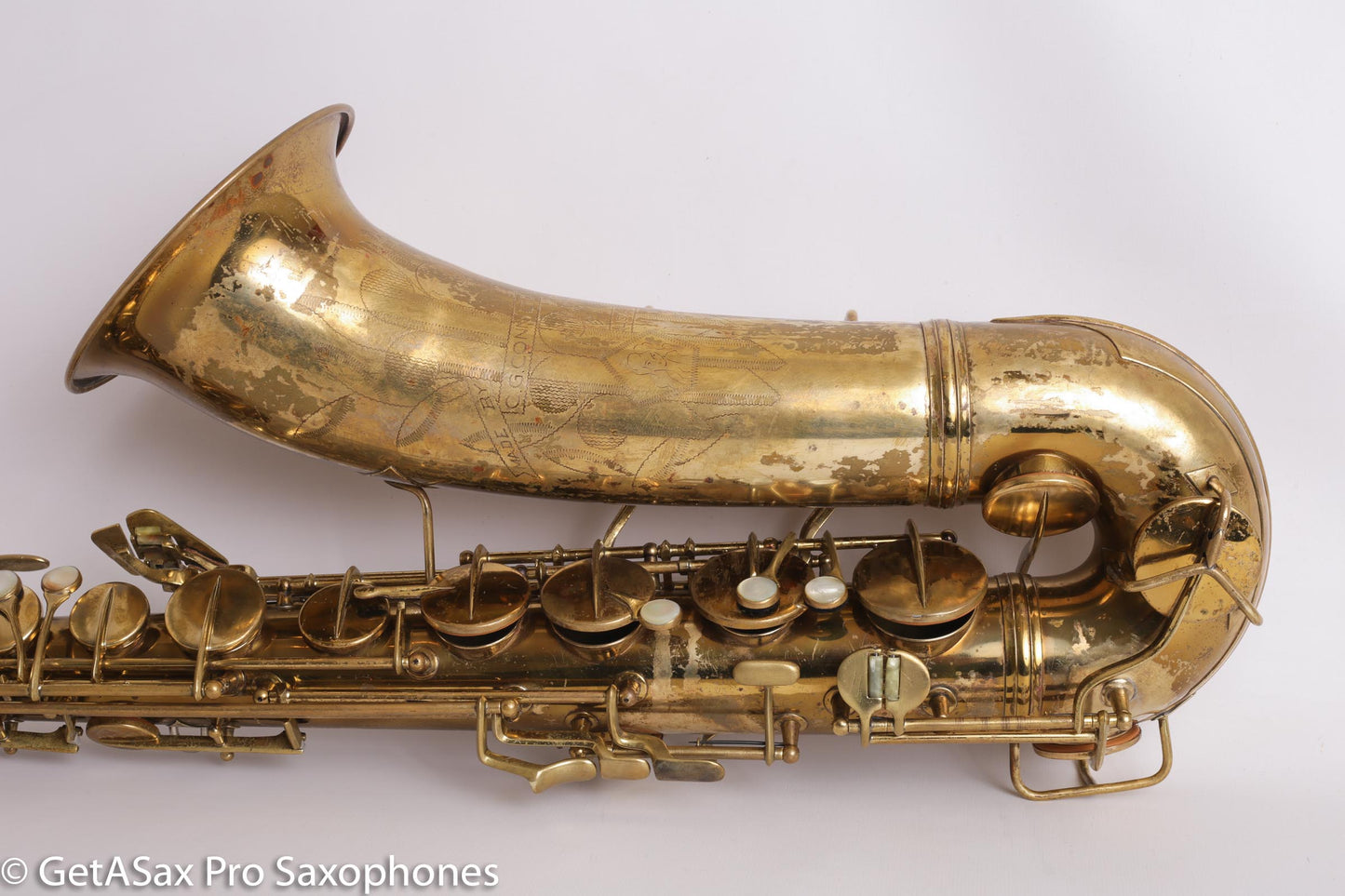 Conn 10M Tenor 298497 Completely Overhauled! Worn Original Lacquer – Aubra Graves’ Tenor w/mpc