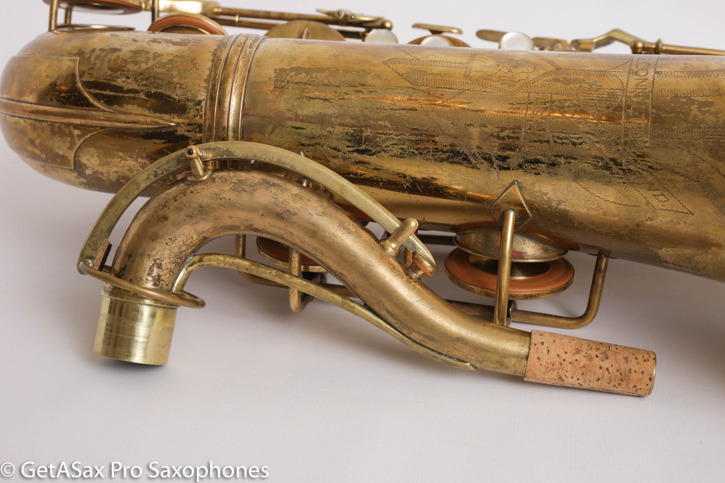 Conn 10M Tenor 298497 Completely Overhauled! Worn Original Lacquer – Aubra Graves’ Tenor w/mpc