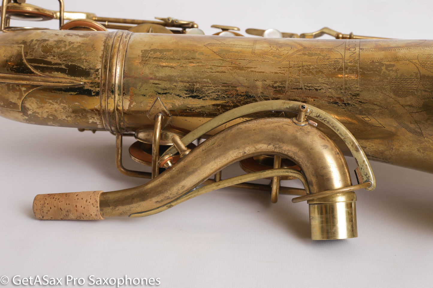 Conn 10M Tenor 298497 Completely Overhauled! Worn Original Lacquer – Aubra Graves’ Tenor w/mpc