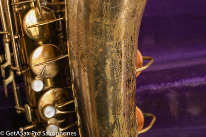 Conn 10M Tenor 298497 Completely Overhauled! Worn Original Lacquer – Aubra Graves’ Tenor w/mpc