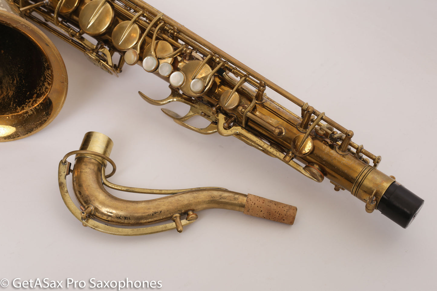 Conn 10M Tenor 298497 Completely Overhauled! Worn Original Lacquer – Aubra Graves’ Tenor w/mpc