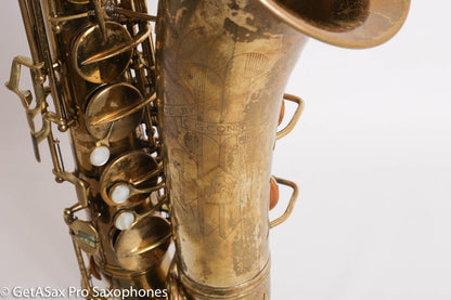 Conn 10M Tenor 298497 Completely Overhauled! Worn Original Lacquer – Aubra Graves’ Tenor w/mpc